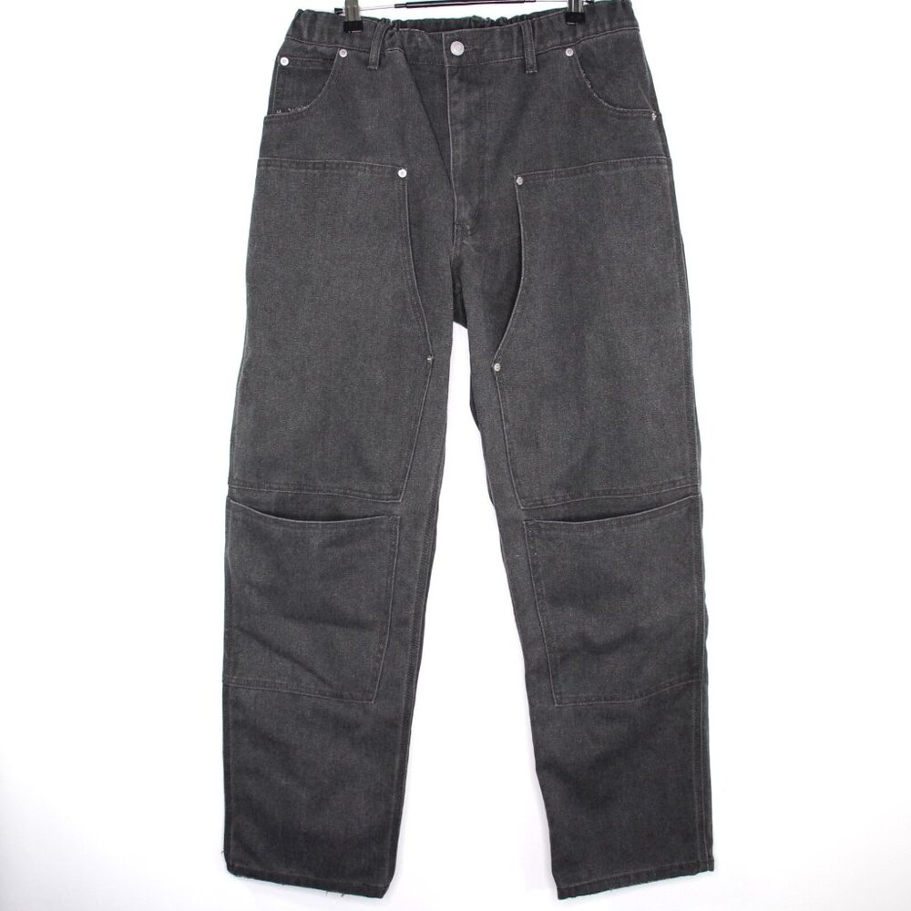 Unbranded Mens Large 32 x 30.5 Double Knee Utility Workwear Cargo Pants F1217